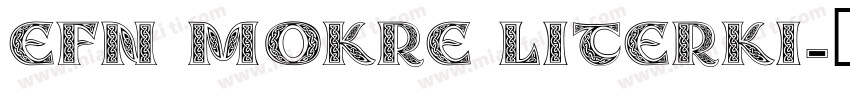 EFN Mokre Literki字体转换